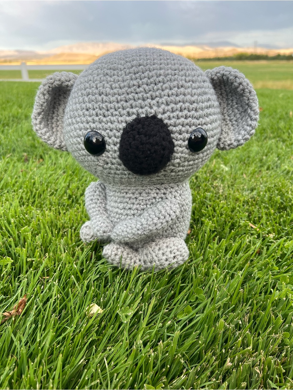 Hand Crocheted Kenny the Koala Stuffed Animal Plushie!